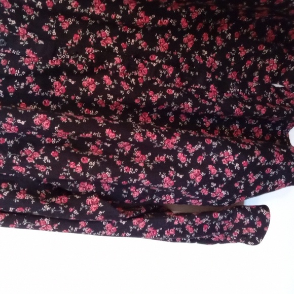 Ralph Lauren Ditsy Floral on Black Button Up Shirt - Picture 6 of 11